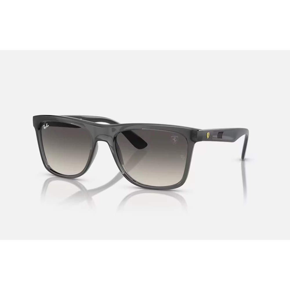 NEW Ray-Ban Scuderia Ferrari RB4413M Sunglasses Transparent Grey Gradient Square